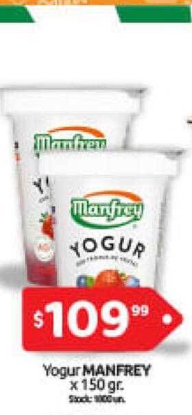 Cordiez Yogur manfrey oferta