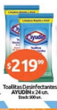 Cordiez Toallitas desinfectantes ayudin oferta