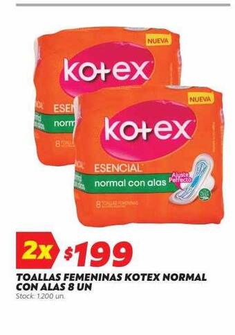 Ferniplast Toallas femeninas kotex normal con alas oferta
