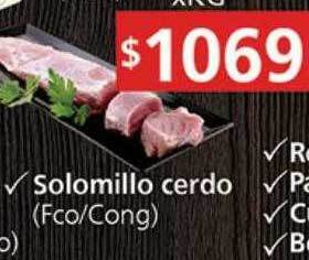 Supermercados Aiello Solomillo cerdo oferta