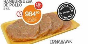 Alvear Hamburguesa de pollo oferta