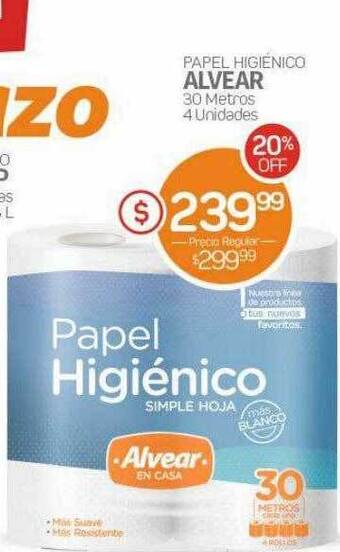 Alvear Papel higiénico alvear oferta