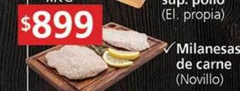 Supermercados Aiello Milanesas de carne oferta