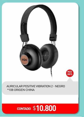 La Anonima Auricular positive vibration 2 - negro oferta