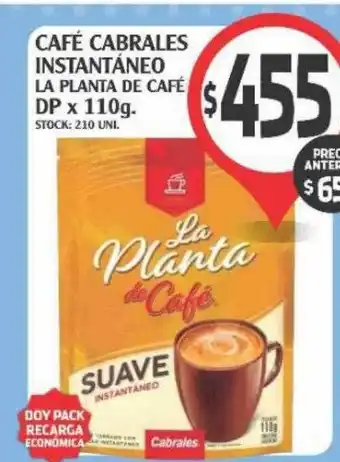 Supermercados Malambo Café cabrales instantáneo la planta de café oferta