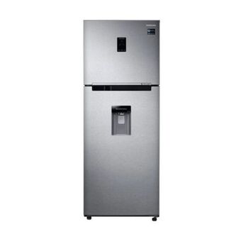 Cetrogar Heladera con freezer samsung rt38 382 litros silver inverter oferta