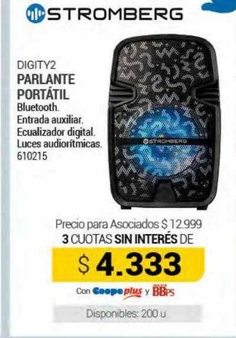 Cooperativa Obrera Digity2 parlante portátil stromberg oferta