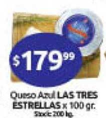 Cordiez Queso azul las tres estrellas oferta