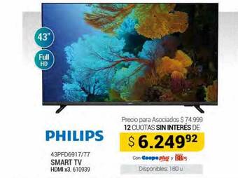 Cooperativa Obrera Philips smart tv oferta