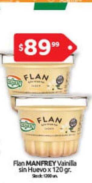 Cordiez Flann manfrey vainilla sin huevo oferta