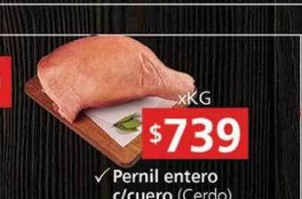 Supermercados Aiello Pernil entero c cuero oferta