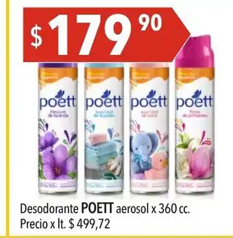 Hergo Desodorante Poett Aerosol x 360 cc oferta