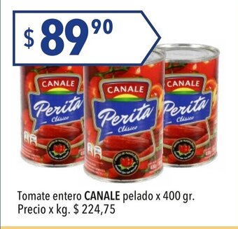 Hergo Tomate Entero Canale Pelado x 400 gr oferta