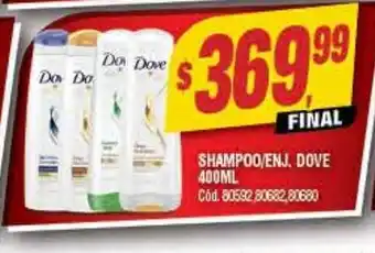 Supermercados Yaguar Shampoo/Enj. Dove 400ml oferta