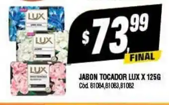 Supermercados Yaguar Jabon Tocador Lux x 125g oferta