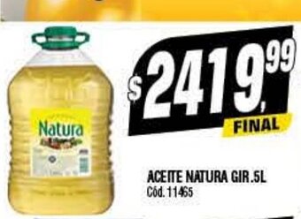 Supermercados Yaguar Aceite Natura Gir. 5L oferta