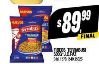 Supermercados Yaguar Fideos Terrabusi 500g oferta
