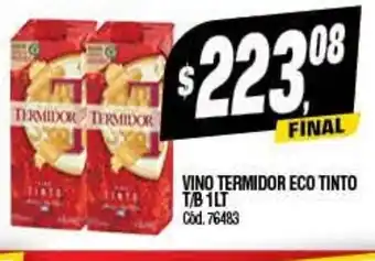 Supermercados Yaguar Vino Termidor Eco Tinto T/B 1Lt oferta