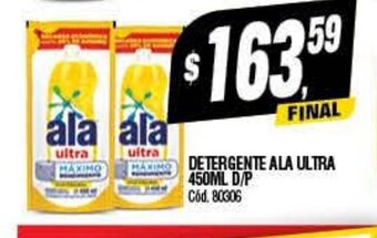 Supermercados Yaguar Detergente Ala Ultra 450ml D/P oferta