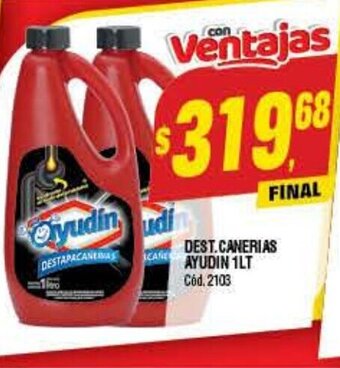 Supermercados Yaguar Dest. Canerias Ayudin 1Lt. oferta