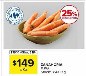 Carrefour Maxi Zanahoria x kg oferta
