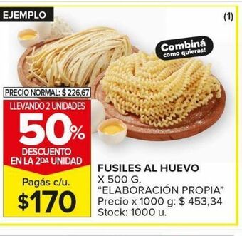 Carrefour Maxi Fusiles al huevo oferta