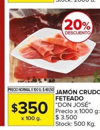 Carrefour Maxi Jamón crudo feteado oferta