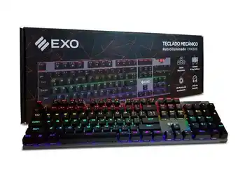 Monumental Hogar Teclado gamer mecanico exo retroiluminado mk806 oferta