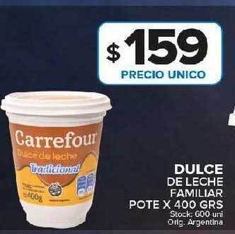 Carrefour Maxi Dulce de leche familiar oferta