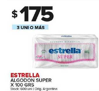 Carrefour Maxi Estrella algodon super oferta