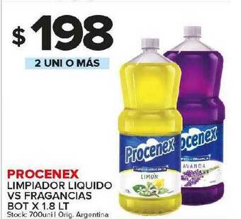 Carrefour Maxi Procenex limpiador liquido vs fragancias oferta