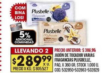 Coto Jabón de tocador varias fragancias plusbelle oferta