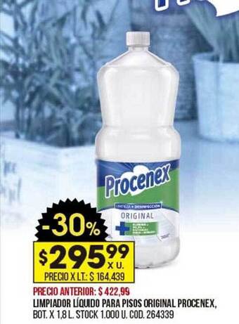 Coto Limpiador líquido para pisos original procenex oferta