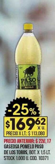 Coto Gaseosa pomelo paso de los toros oferta