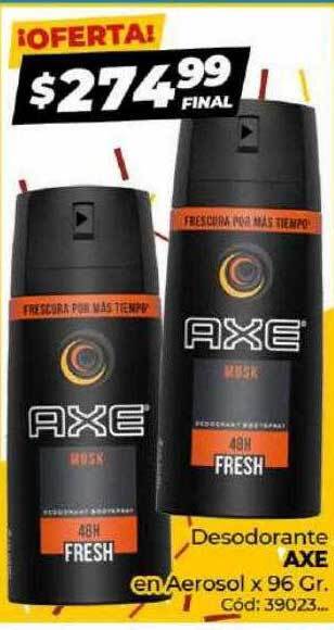 Desodorante axe en aerosol