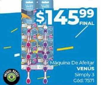 Diarco Máquina de afeitar venus simply 3 oferta