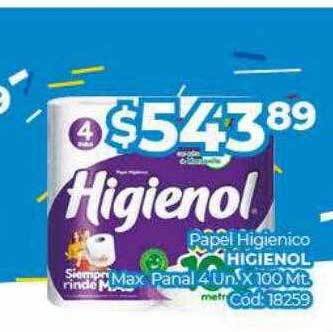 Diarco Papel higienico higienol max panal oferta