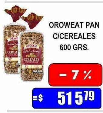 Dulcenter Oroweat pan c cereales oferta