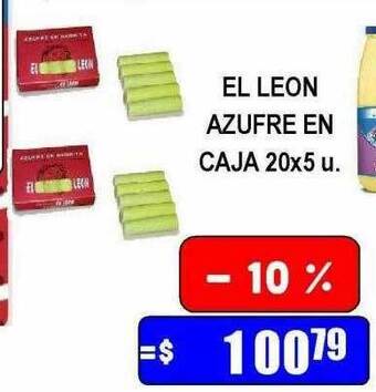 Dulcenter El leon azufre en caja oferta