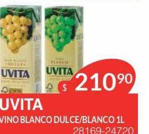 Masivos Uvita vino blanco dulce blanco oferta