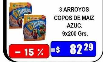 Dulcenter 3 arroyos copos de maiz azuc. oferta