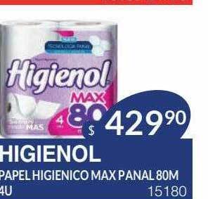 Masivos Higienol papel higienico max panal oferta