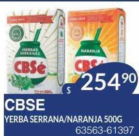 Masivos Cbse yerba serrana naranja oferta