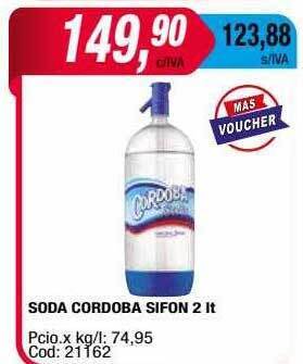 Maxiconsumo Soda cordoba sifon oferta