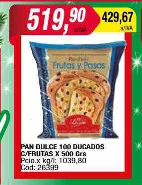 Maxiconsumo Pan dulce 100 ducados oferta