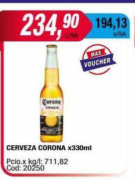 Maxiconsumo Cerveza corona oferta