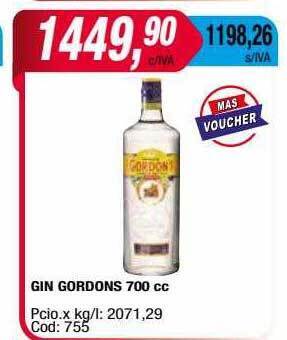 Maxiconsumo Gin gordons oferta