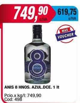 Maxiconsumo Anis 8 hnos.azul.dce oferta