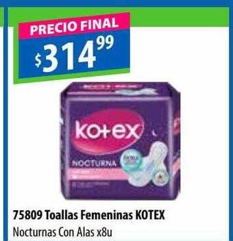 Micropack Toallas femeninas kotex oferta