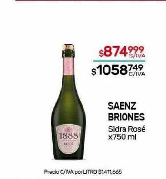 Nini Mayorista Saenz briones sidra rosé oferta